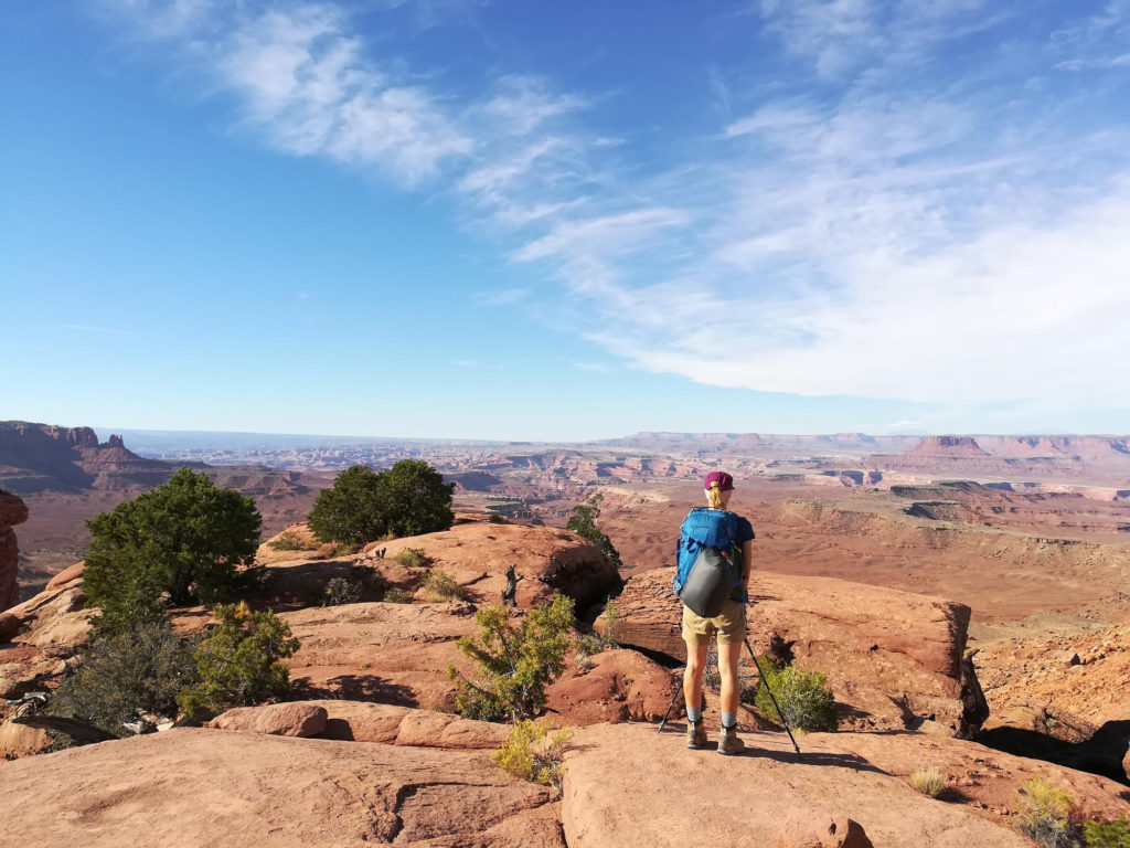 Canyonlands Murphy Trail: View from the top.