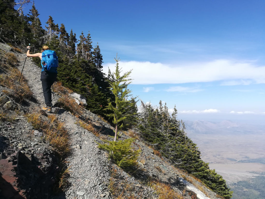 Vimy Peak Route: Steep trail leading to Vimy Peak