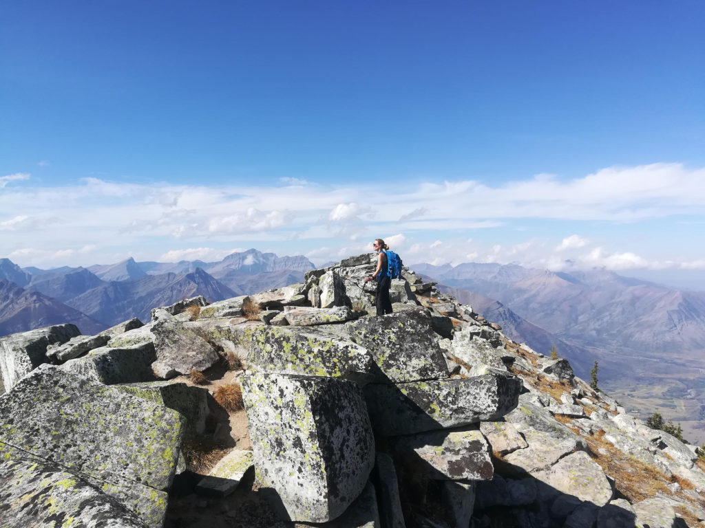 Top of Vimy Peak on Vimy Peak Trail